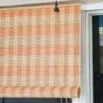ABOUT SPACE Bamboo Curtains - W 3 ft x H 6 ft - Rope Mechanism Roll Up Down Bamboo Shade for Sunlight, Dust Protection Window Chick Blinds for Balcony, Restaurant, Hotel, Dhaba, Resort - Salmon