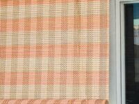 ABOUT SPACE Bamboo Curtains - W 3 ft x H 6 ft - Rope Mechanism Roll Up Down Bamboo Shade for Sunlight, Dust Protection Window Chick Blinds for Balcony, Restaurant, Hotel, Dhaba, Resort - Salmon