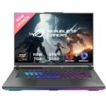 ASUS ROG Strix G16, AMD Ryzen 9 8940HX, Gaming Laptop(RTX 5060-8GB/115W TGP/16GB/1TB /2.5K QHD+/16"/240Hz/90WHrs/Windows 11/M365 Basic (1Year)*/Office Home 2024/Eclipse Gray/2.5 Kg) G614PM-S5046WS