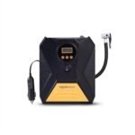 Amazon Basics Portable DC Digital Tyre Inflator 12V, 150 PSI with Digital Pressure Gauge and LED Light