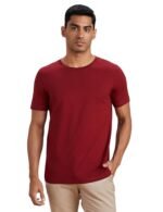 Amazon Brand - Symbol Men's Solid Cotton T Shirt | Round Neck | Half Sleeve | Plain-Regular Fit (Available in Plus Sizes)