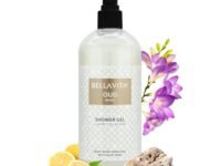 Bella Vita Luxury OUD WHITE Body Wash Shower Gel for Women & Men | 500ml | Unisex Bodywash with Aloe Vera Extract | Deep Cleansing, Hydrating, Moisturising | Suitable for All Skin Types