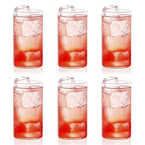 Borosil Vision 6pc Transparent Drinking Glass | Borosilicate Glass Tumblers for Water, Cold Drinks, Juice | Flame Proof, Microwave & Dishwasher Safe | for Daily use & Gifting (Transparent, 350 ml)