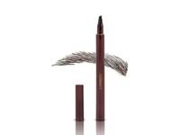 Charmacy Milano Ultra-Thin Stroke Eyebrow Pen (Brown) - 0.6 ml, Waterproof, SmudgeProof, Natural Brows, Defined Hair Stroke, Micro Precision, Long Lasting, Easy to Use, Vegan, Cruelty Free