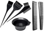 Dye Color Mixing Bowl Set With 2 Pcs Hair Dye Brush Hair Colouring Kit For Salon And Home Use (4 Dye Kit+2Pcs Comb), 200 ML