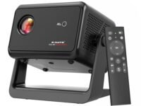 E Gate Duster 5X | 100% Dust Proof | Fully Automatic Native 1080p Projector 4k Ultra HD | 5X Brighter 500 ISO | Android 13, Live TV, Netflix, Prime | ScreenFree & ScreenMirror | HDMI-ARC-WiFi6 | EGATE