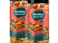 Farmley Snack Mix | 405g Each | 6 Superfoods in 1 Mix | Dry Fruits Mix, Mixed Nuts, Mixed Dry Fruits, Dry Fruits, Nuts and Seeds Mix, Almonds, Cashew, Pumpkin & Sunflower Seeds (Pack of 2)