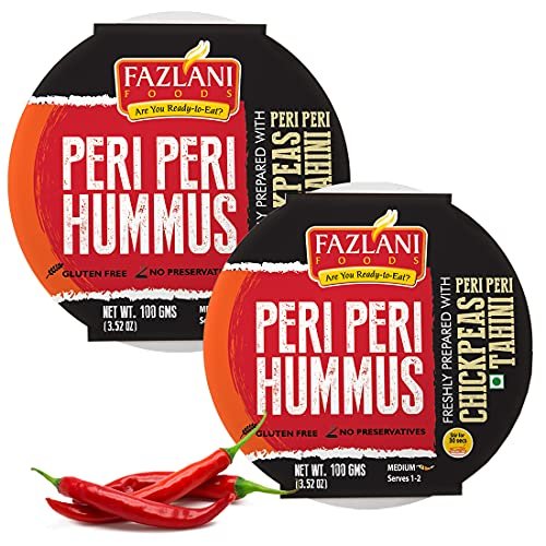 Fazlani Foods Hummus Dip (Pack of 2, Peri Peri Hummus Dip)
