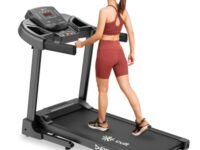 Fitkit by Cult PowerRun-96 BLDC Motor Treadmill (4.5HP Peak) | 12.8km/h Max Speed, 110kg Weight Capacity | 12 Preset Programs, LED Display | AUX/MP3/USB | Home Gym Equipment, Black
