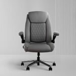Frido 3D Posture Plus Ergonomic Chair | Adjustable Lumbar Support & 135° Recline | for Lumbar Pain & Posture Correction | Leather Chairs for Office Work, Home, Gaming | 150 kg Capacity (Dark Grey)