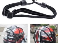 Gear Up Helmet Luggage Retractable Elastic Rope Strap, Bungee Cord Universal for Kawasaki Ninja All Edition Bikes (Black)