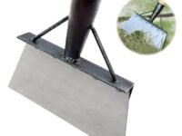 HASTHIP® Heavy Duty Hand Weeder for Weed Removal, Clean Up Animal Waste, Large Metal Shovel Scraper, Mud Remove Tool with Anti-Splash Panel, Gardening Tools for Home Garden(Without Handle)