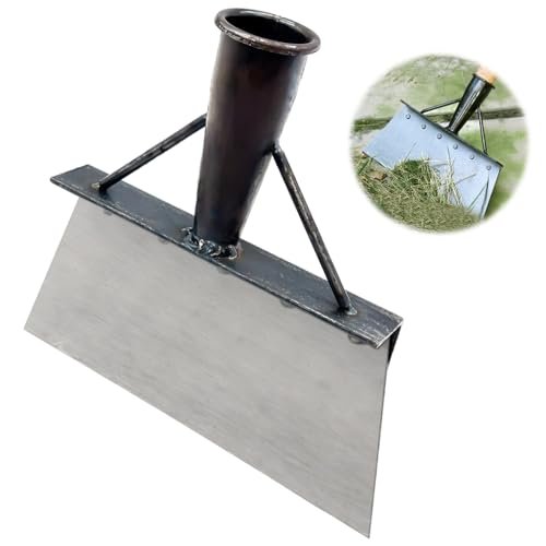 HASTHIP® Heavy Duty Hand Weeder for Weed Removal, Clean Up Animal Waste, Large Metal Shovel Scraper, Mud Remove Tool with Anti-Splash Panel, Gardening Tools for Home Garden(Without Handle)