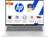 HP Omnibook 5 OLED, Snapdragon X Processor (16GB LPDDR5x,1TB SSD) 2K OLED, Micro-Edge, 16''/40.6cm, Win11, M365*Office24, Glacier Silver, 1.59kg, fb0001QU, FHD Camera, Backlit, Next-Gen AI Laptop