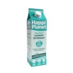 Happi Planet | Organic Laundry Liquid Detergent | 1L | Floral Mist Fragrance | Front Load & Top Load | Natural, Plant Based, Eco-Friendly, Herbal, Non-Toxic | Removes Stains & Odour, Protects Colour