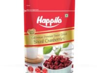 Happilo Premium Californian Dried and Sweet Sliced Cranberries 200g | Real Dried Fruit | High Antioxidants, Dietary Fiber | Healthy Sweet Treats