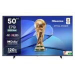 Hisense 126 cm (50 inches) E7Q Series 4K Ultra HD Smart QLED TV 50E7Q (Black)