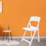 ITALICA Phoenix Folding Chair/Space Saving Chairs/Folding Chair for Balcony, Garden, Patio/Indoor & Outdoor/Sturdy & Durable Chair for Comfortable Seating (Snow White, 1)