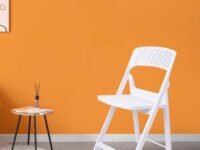 ITALICA Phoenix Folding Chair/Space Saving Chairs/Folding Chair for Balcony, Garden, Patio/Indoor & Outdoor/Sturdy & Durable Chair for Comfortable Seating (Snow White, 1)