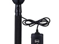 JY SUPER Rechargeable HIGH Power LED Torch Light(20.7cm, Black)., Aluminum