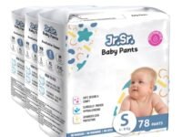 Jr. Sr. Baby Diaper Pants | Small (S) Size (4-8 kg), 234 Count | Pack of 3 | Upto 12 hr Absorption with Advanced Leak Protection | Safe For Babies Skin | Soft, Secure & Comfy