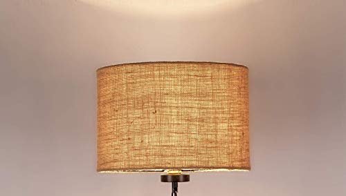 Jute Burlap Lampshade, Brown (12" x 12" x 8") for Table and Floor Lamps