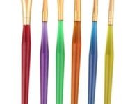Kabeer Art Set of 6 Different Sizes Synthetic Paint Brush for Nail Brush Art, Acrylic and Watercolor Painting