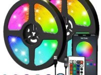 LED Strip Lights for Bedroom 16.4FT, Smart LED Lighting, RGB Led Light Strip 5050 Dimmable Lighting, Color Changing Led Strip Lights with Bluetooth/APP Control, Music Sync Led Lights