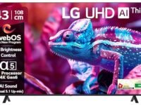 LG 108 cm (43 inches) UR75 Series 4K Ultra HD Smart LED TV 43UR75006LC