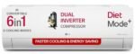 LG 1.5 Ton 3 Star DUAL Inverter Split AC (Copper, AI Convertible 6-in-1, VIRAAT Mode, Diet Mode+, Faster Cooling & Energy Saving, HD Filter with Anti-Virus Protection, US-Q18JNXE, White)