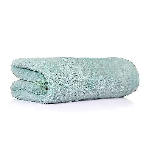 Microfiber Large 300 TC Bath Towels | (70X140) Extra Soft Plush & Quick Dry High Absorbency Large Size Towels For Bathing (Pista Green)