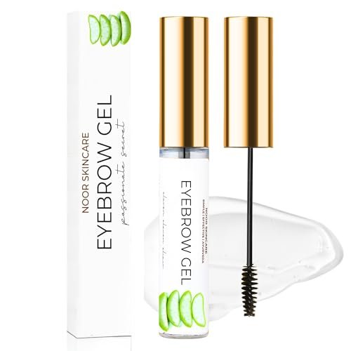Noor Skincare Clear Eyebrow Gel & Transparent Mascara | Brow Fixer & Setting Gel | Waterproof & Provides Hold upto 8 hours | Zero residue & Lightwieght | 60 day pack (5 gm)