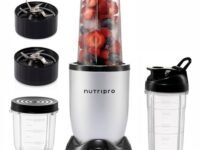 NutriPro Juicer Mixer Grinder - Smoothie Maker - 500 Watts (3 Jars & 2 Blades, Silver) - 2 Year Warranty