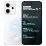 OPPO Reno14 5G (Pearl White, 8GB RAM, 256GB Storage) with No Cost EMI/Additional Exchange Offers