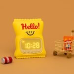 One94Store Hello Digital Alarm Clock with LED Display & Night Light | Cute Cartoon Design, Snooze, Timer & Temperature | Bedside Clock for Kids, Bedroom & Home