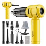 SEZNIK Vacuum Cleaner for Car Use | Home Use | 4 in 1 Cordless Car Vacuum Cleaner & Blower | Rechargeable 6000mAh | 3 Speed Suction Upto 15000PA | Sofa, Mattress & More | BLDC Motor | 1 Year Warranty