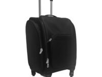 SLOVENIA Nylon Professional Rolling Makeup Case, Soft Sided Make Up Train Case, Travel Organizer Portable With Wheel For Makeup Artist Cosmetology Nail Technician Hair Stylist Supplies (01)