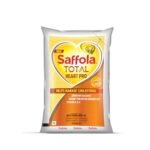 Saffola Total Oil | Heart Pro | Multi source Edible Oil (Blend of Refined Ricebran oil & Refined Sunflower oil) | Power of 6 | Helps Manage Cholesterol | 1 Litre Pouch