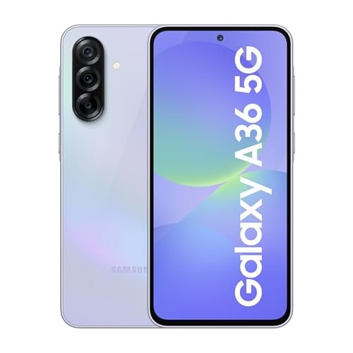 Samsung Galaxy A36 5G (Awesome Lavender, 8GB, 128GB) | Gemini Live | Awesome Intelligence (AI): Circle to Search, My Filter, Object Eraser | 4nm Snapdragon Processor | Flagship Grade Camera
