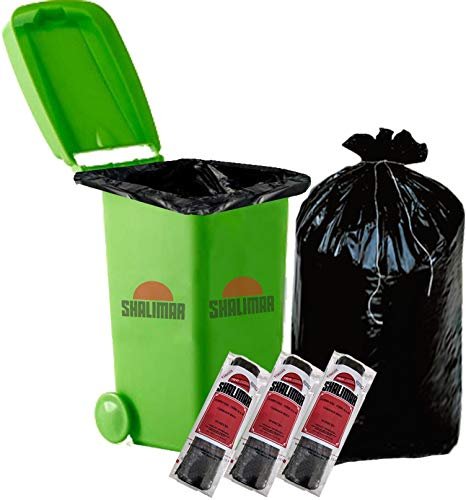 Shalimar Premium Garbage Bags | Jumbo XL 42 X 48 Inches | 30 Bags (10 Bags X 3 Rolls) | Dustbin Bag/Trash Bag | (Black)