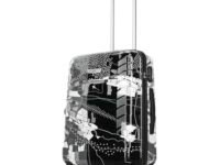 Skybags Medium Acrylonitrile Butadiene Styrene (Abs) Trooper Check-in Size Hard Luggage (65Cm) | Luggage Trolley with 4 Spinner Wheels and Resettable Combination Lock | Black