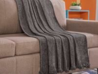 Sleepyhead Premium Soft Chenille Throw for Sofa, Bed & Couch (72"X48" Inches Grey)| TC - 210