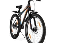 Urban Terrain Steel Cycle/Bicycle MTB 26T Single Speed Bike with Front Suspension & Dual Disc Brake Cycle for Men Mountain Bike UT5001S26 | Ideal for 13+ Years, Unisex Frame Size : 16.5 inch (Black)