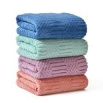 UrbanLeaf Super Soft Microfiber Hand Towels, Gym & Workout Towels (4 Pieces, Multi Colors), 400 GSM