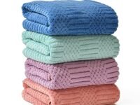 UrbanLeaf Super Soft Microfiber Hand Towels, Gym & Workout Towels (4 Pieces, Multi Colors), 400 GSM