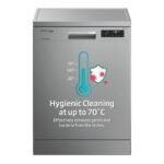 Voltas Beko 14 Place Setting Dishwasher, AquaFlex, AquaIntense (DF14S2,Silver), Free 1 Year Extended warranty