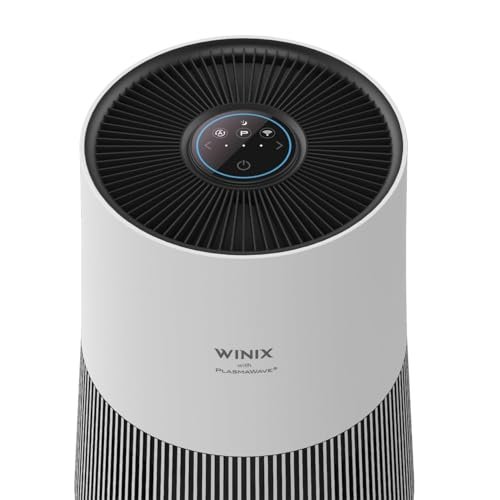 Winix T500 360° All-in-One 4-Stage True HEPA Smart Air Purifier with PlasmaWave® Technology, Activated Carbon (12M) & AHAM (251sqft), Ideal For Bedrooms,2 Year Warranty.