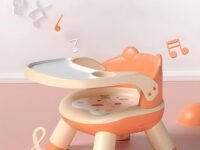 ZETO Baby Feeding Chair with Detachable Dining Food Tray and PU Cushion pad | Dining Baby Chair for 0 to 2 Years, Booster Chair, Baby Seat