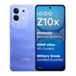 iQOO Z10x 5G (Ultramarine, 8GB RAM, 256GB Storage) | 6500 mAh Large Capacity Battery | Dimensity 7300 Processor | Military-Grade Durability
