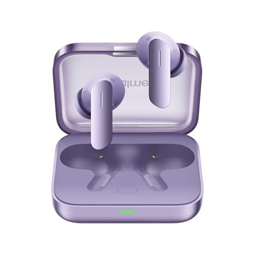 realme Buds Air 7, 12.4mm Dynamic Bass Drivers,52Hrs Playtime, 52dB Hybrid ANC,6 Mic ENC, 45ms Low Latency, 360° Spatial Audio, Hi-Res LHDC, IP55 Dust & Water Resistant, BT v5.4 (Lavender Purple)